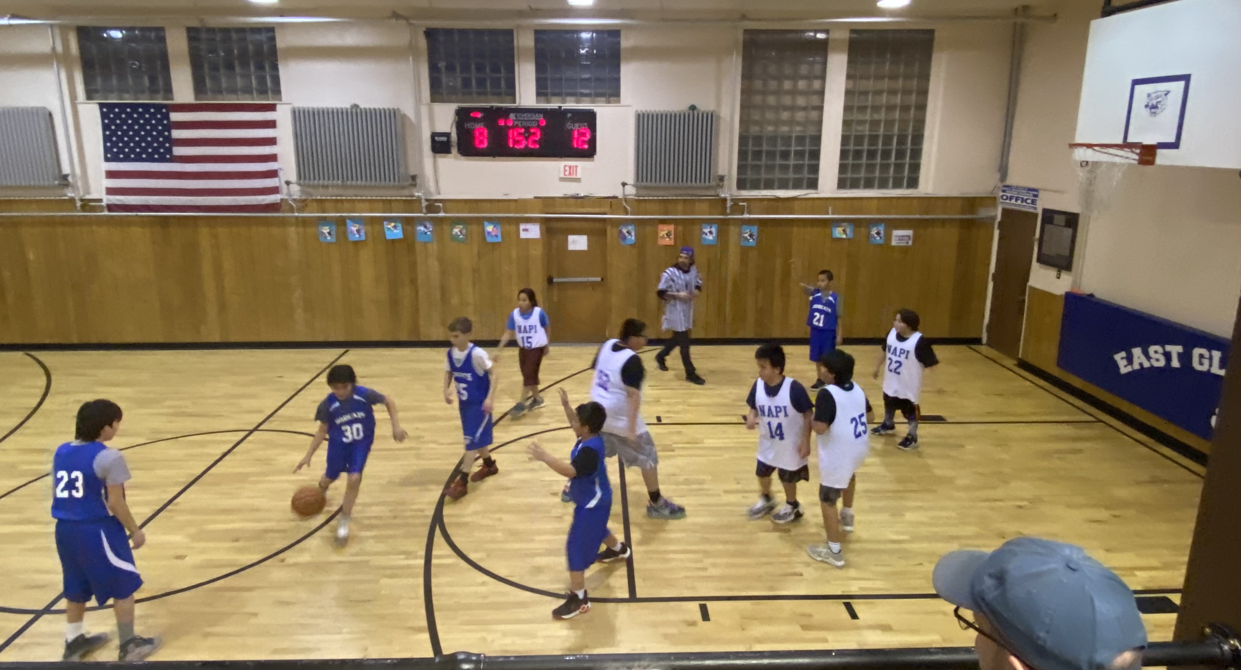 Students Playing Basketball