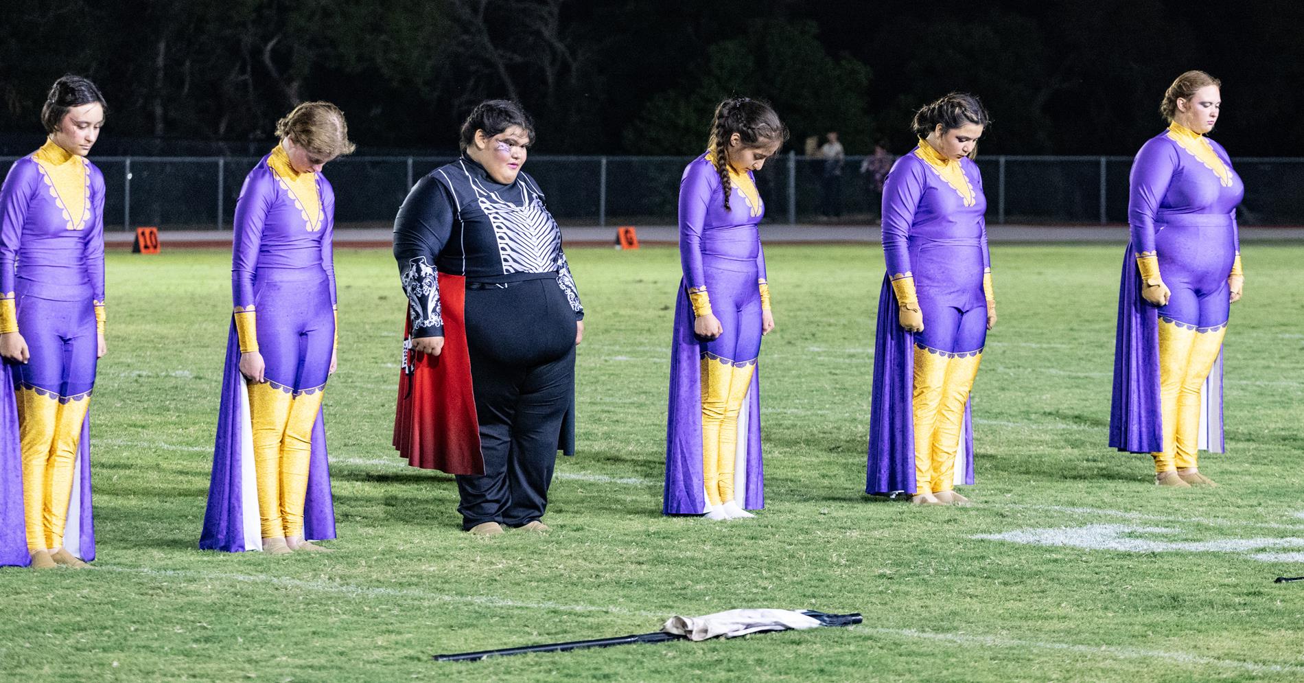 Ingram Tom Moore High School marching band performance in the Bandera game.