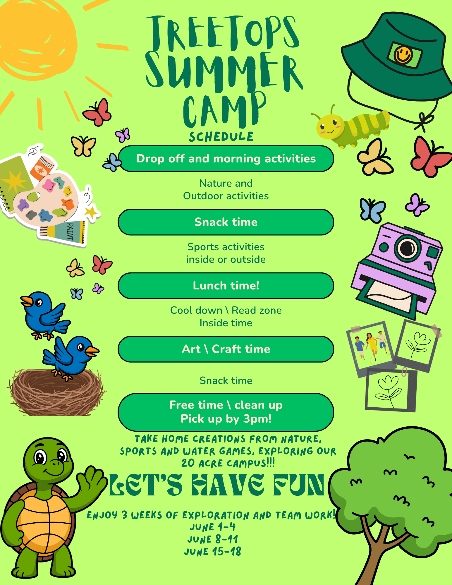 Summer Camp 2026 Flyer