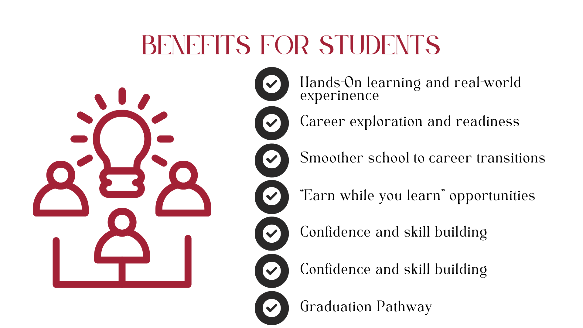 Benefits for Students