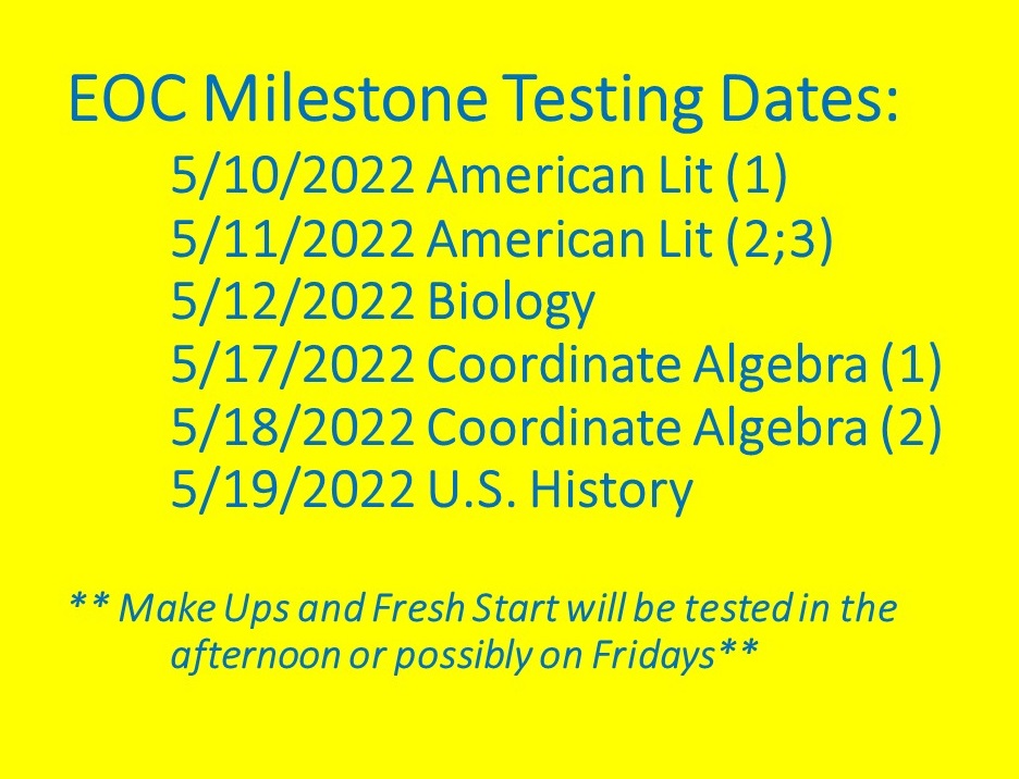 milestones dates