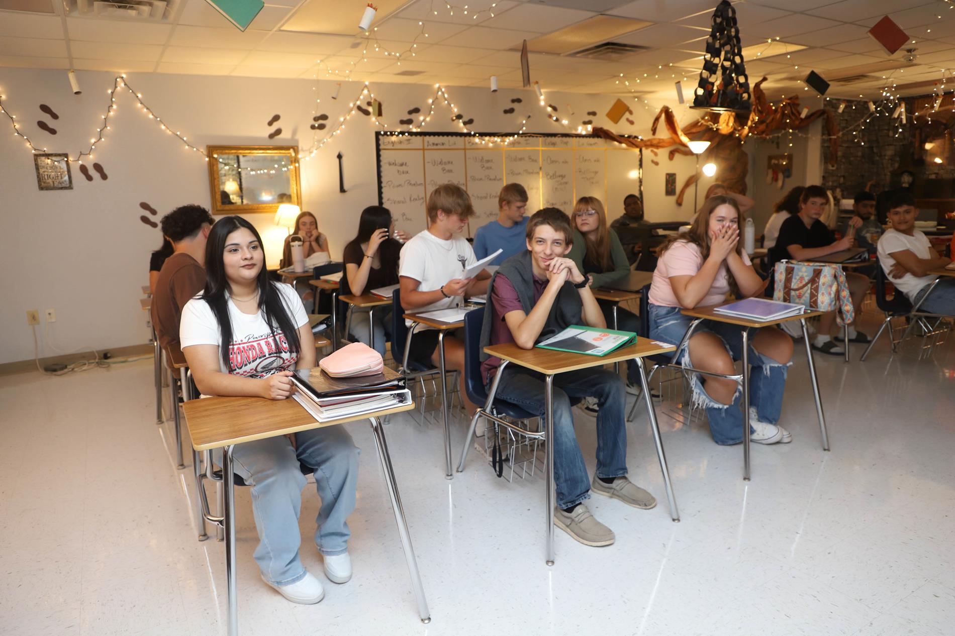 Students in desks