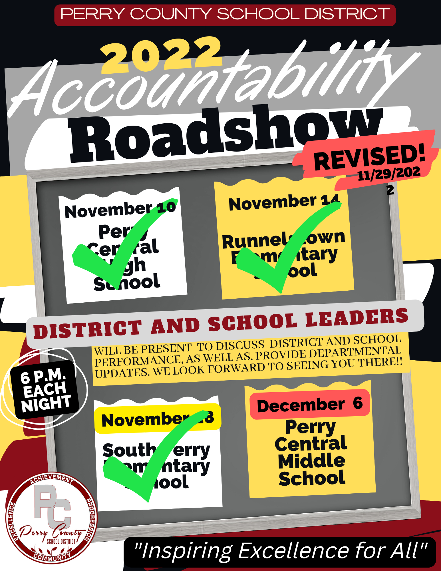 Teacher Accountability Roadshow Flyer