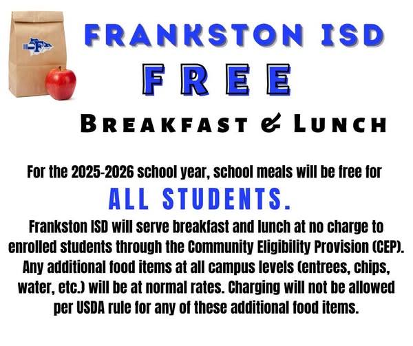Free Breakfast and Lunch