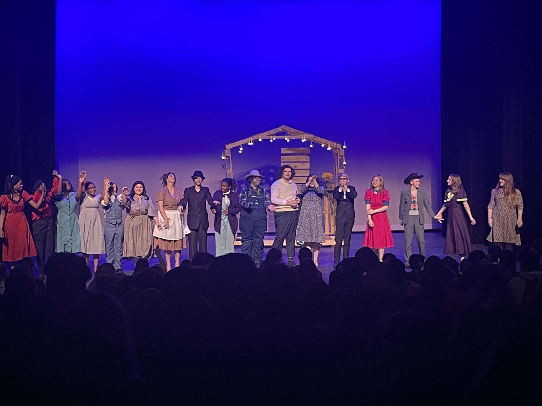 Cast and Crew of Bright Star Student Edition Performing at Springer Opera House- Georgia Thespian Conference, February 2022: Columbus, GA