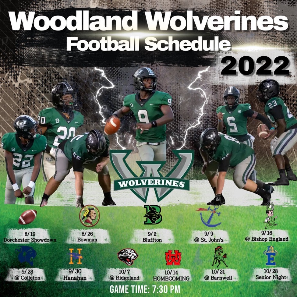 Woodland High School Varsity Football Schedule
