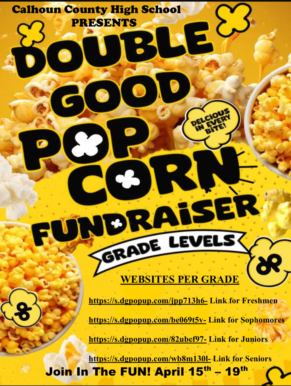 Double Good Popcorn Fundraiser