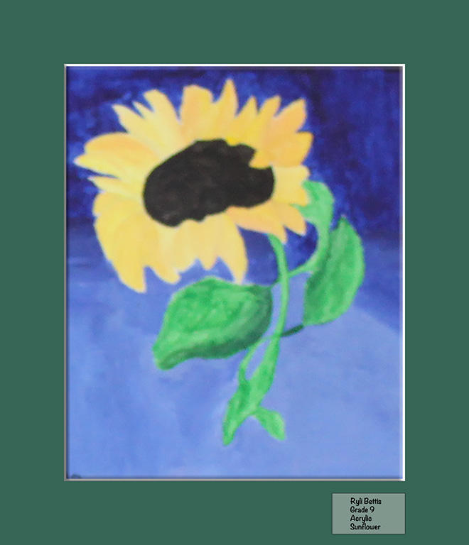 Ryli Bettis - Acrylic Painting - Sunflower