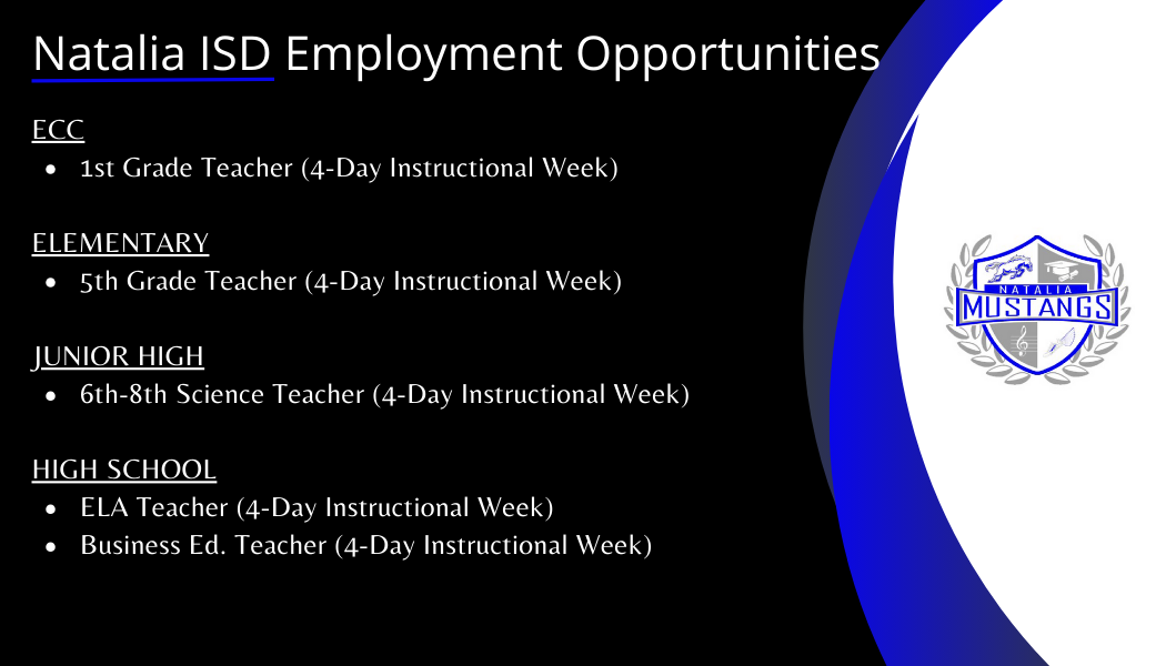 Job Opportunities Slide 1