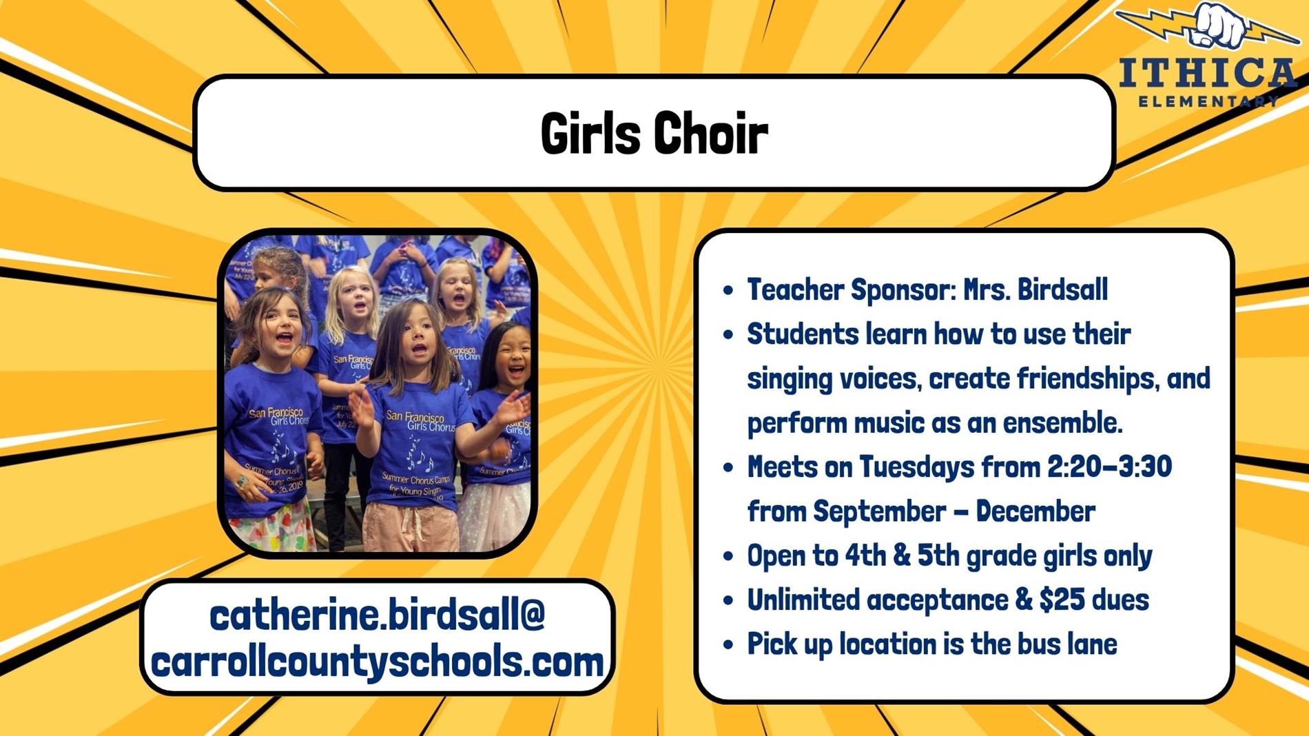 information about girls choir