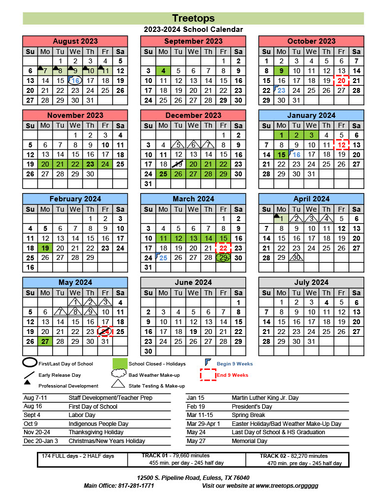Image of Treetops Calendar