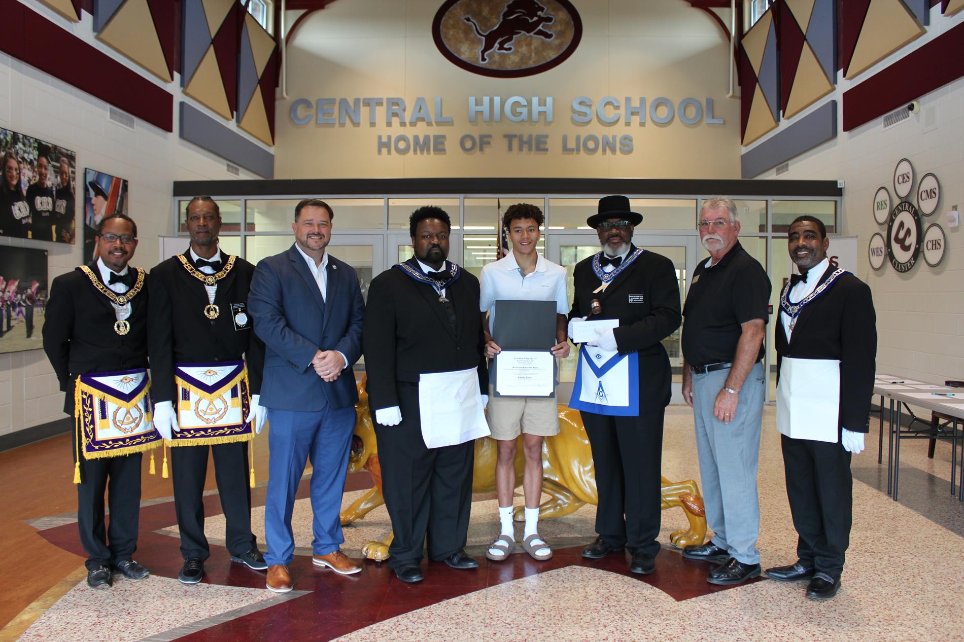 Central High School Student Awarded Carrollton Masonic Lodge Scholarship