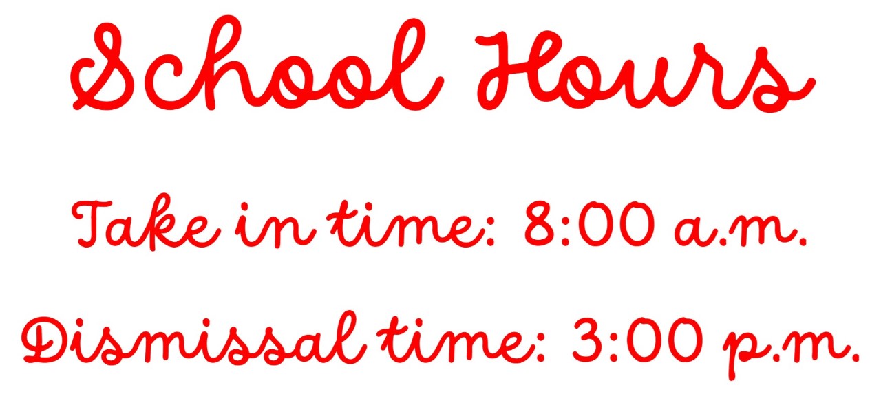 school hours font