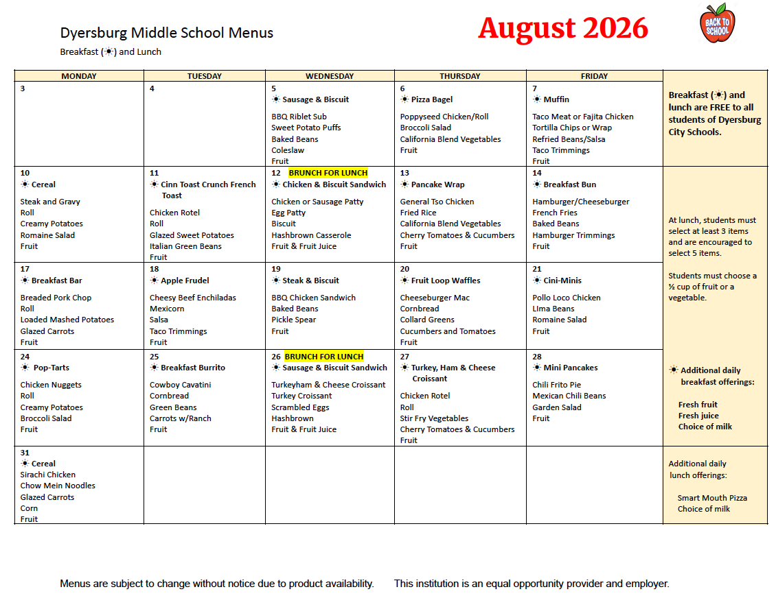 DMS Menu