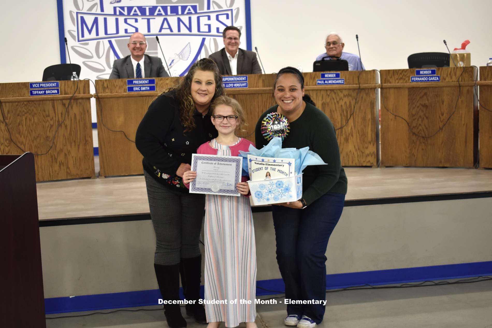 Elementary Student of the Month - December