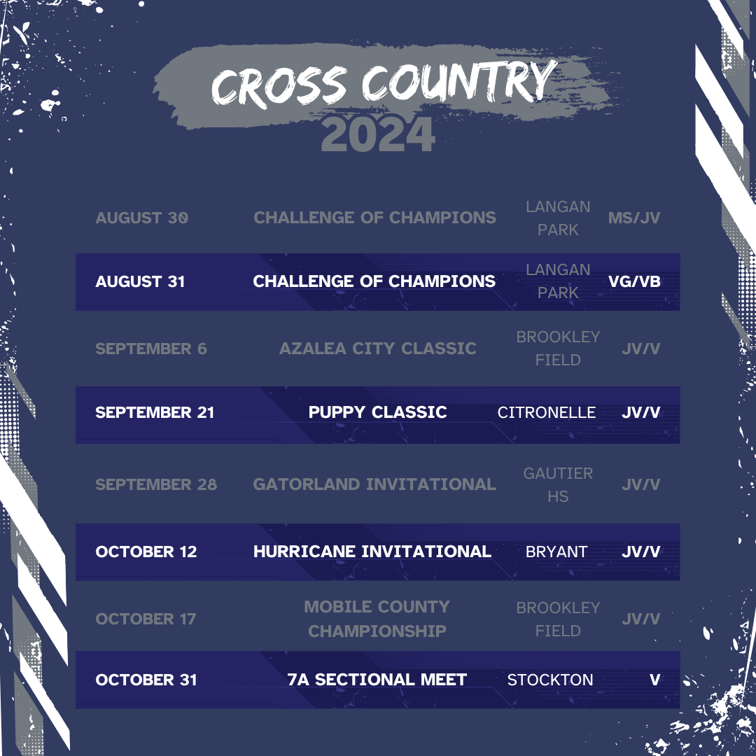 2024 Cross Country Schedule