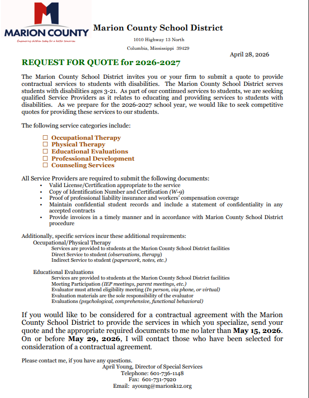 Request for Quote