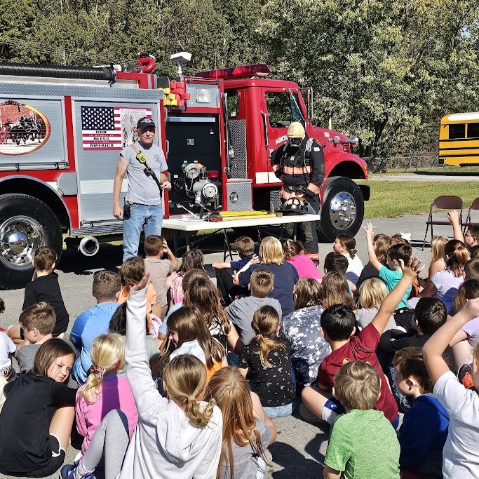 Fire truck visit