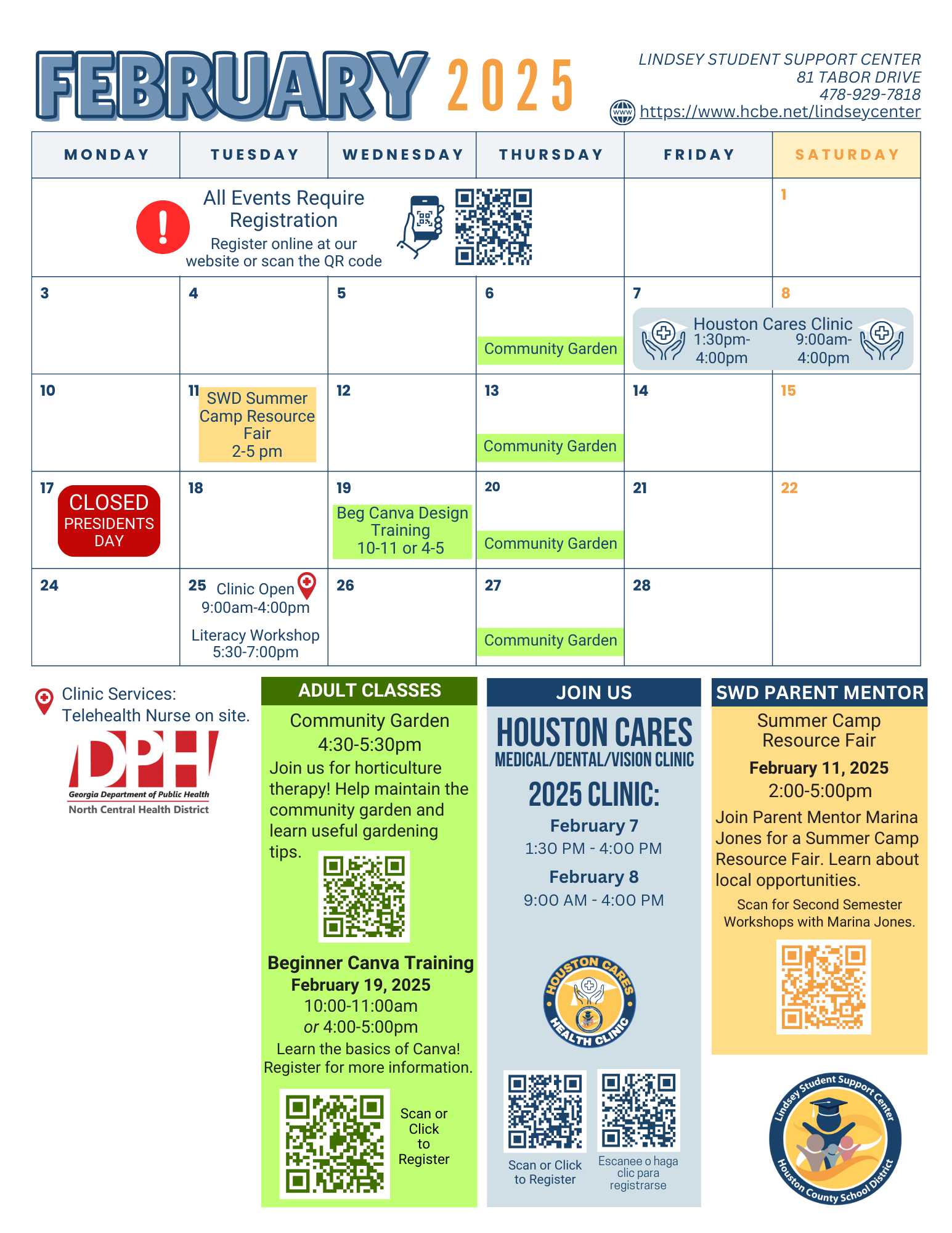 LSSC 2025 February Calendar