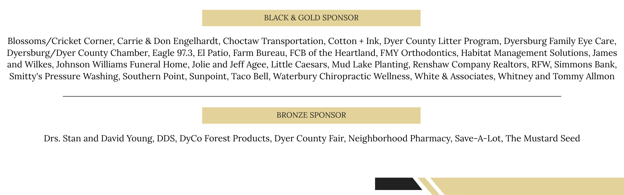 Sponsors