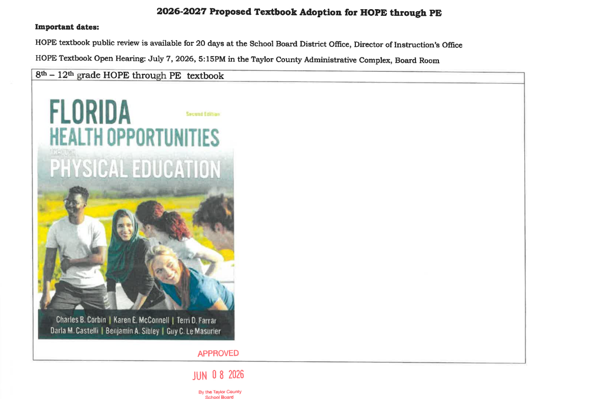 Public Notice For Textbook Adoption