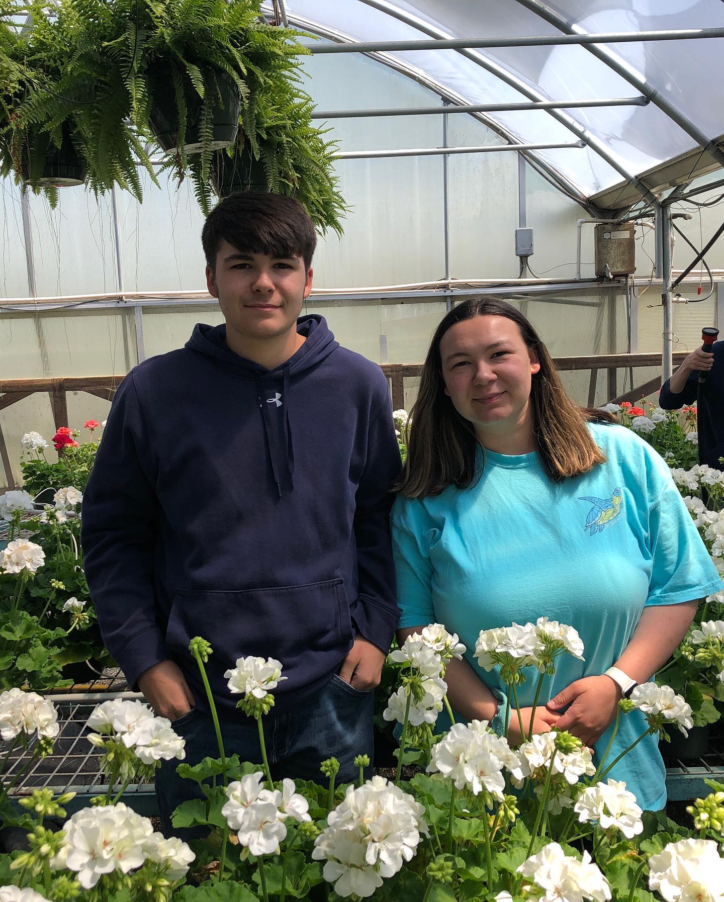 Ag students busy in the greenhouse