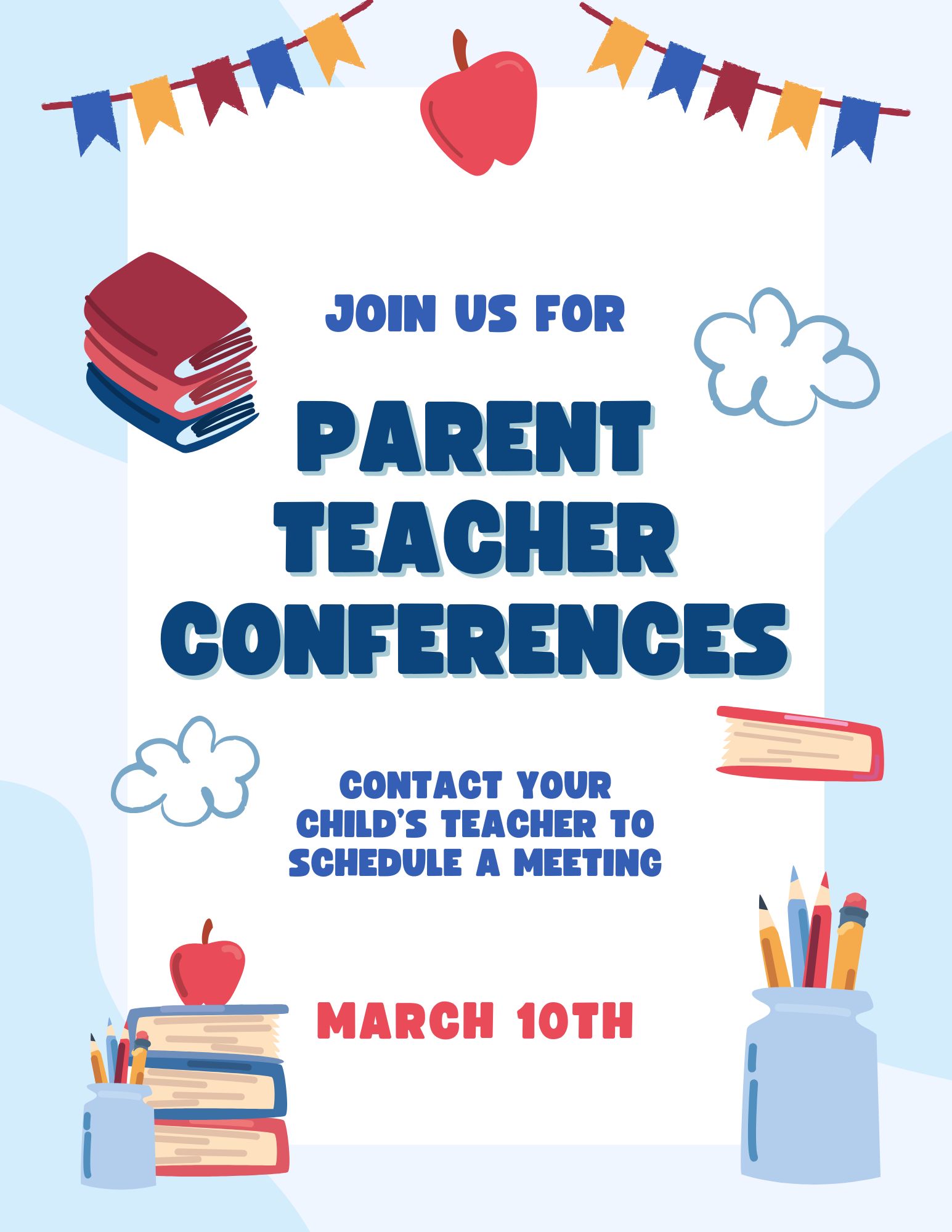 parent teacher conference flyer with info document link parent teacher conference flyer with info document link