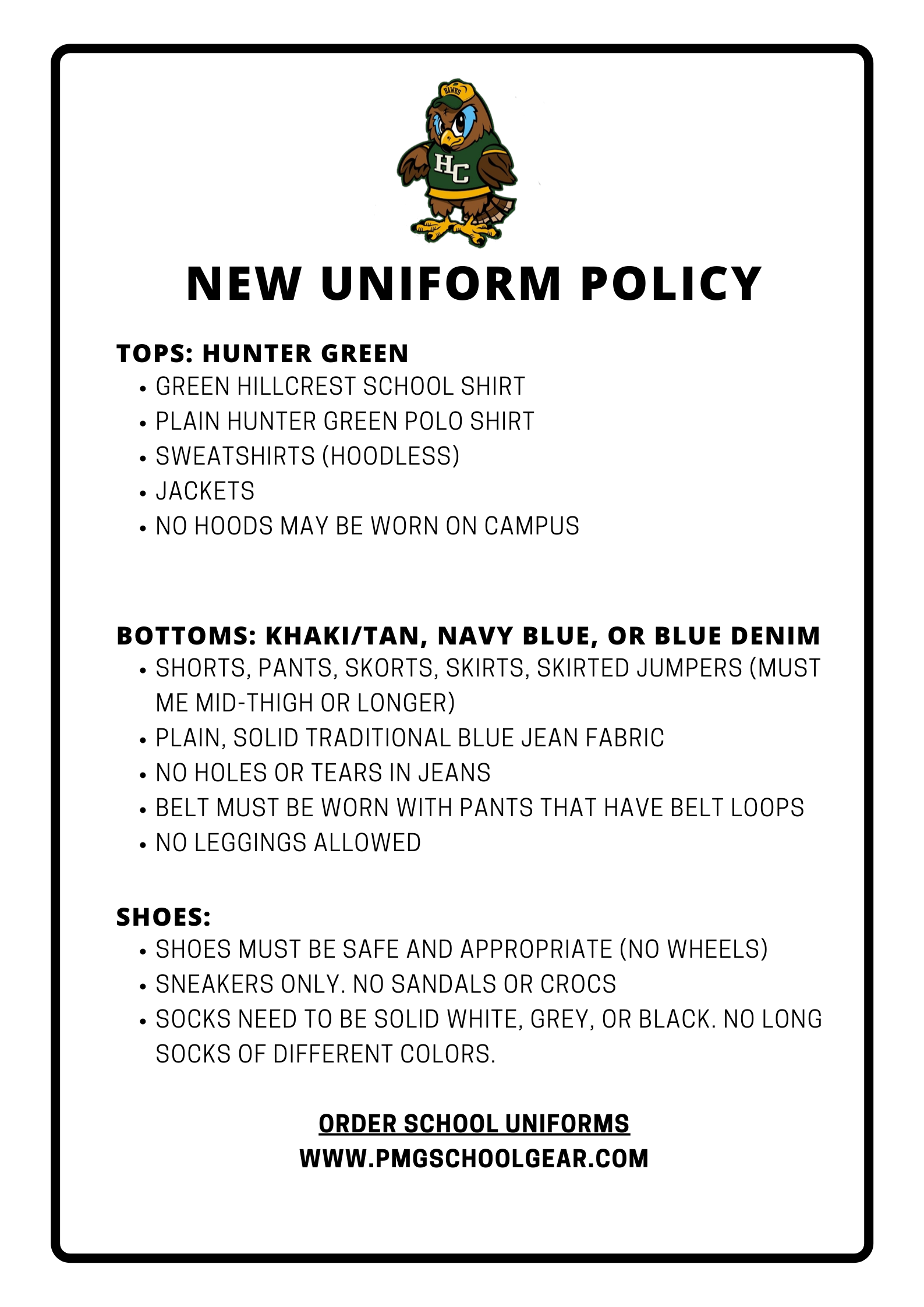 uniform policy