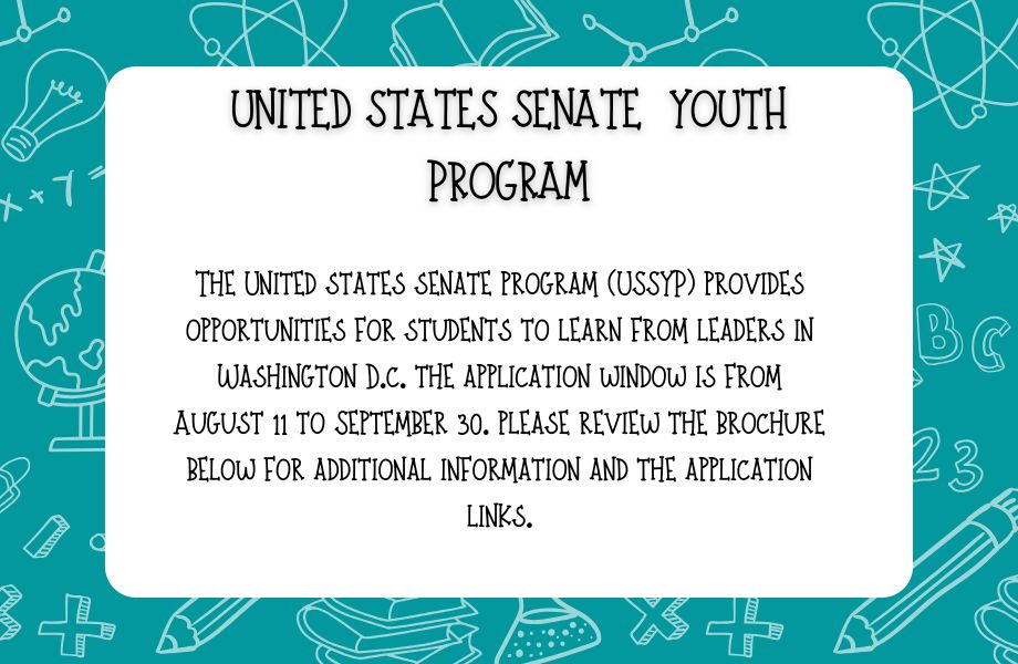 United States Senate Youth Program Flyer
