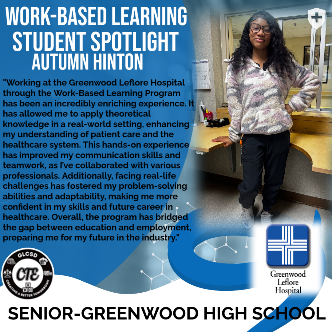 Work-Based Learning spotlights a student's success story during the school year.