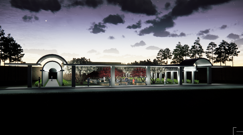 Sumter Middle School Entrance Canopy