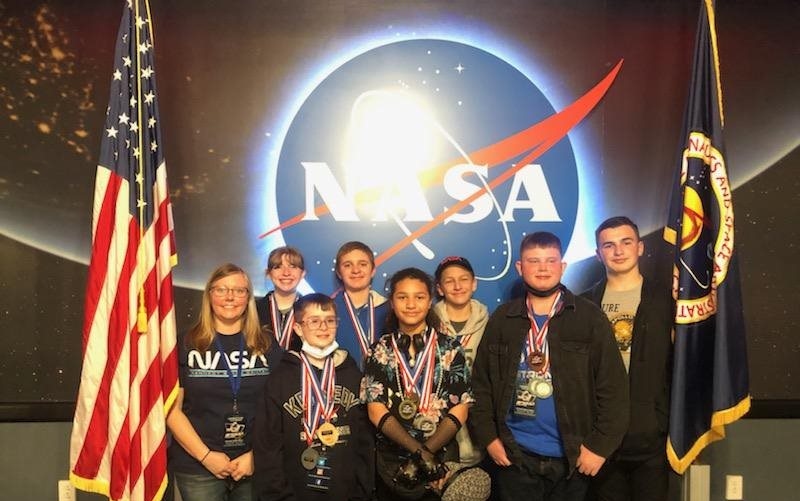 TCMS STEM Team and Coach at NASA Competition