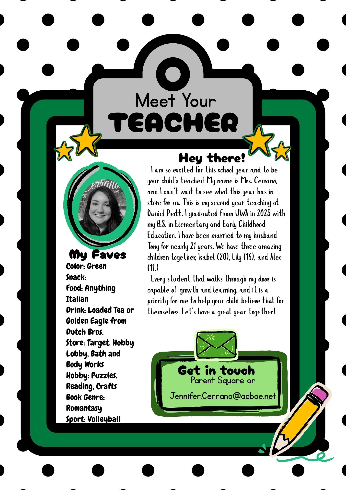 Meet Mrs. Cerrano