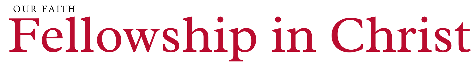 Fellowship Banner Fellowship Banner