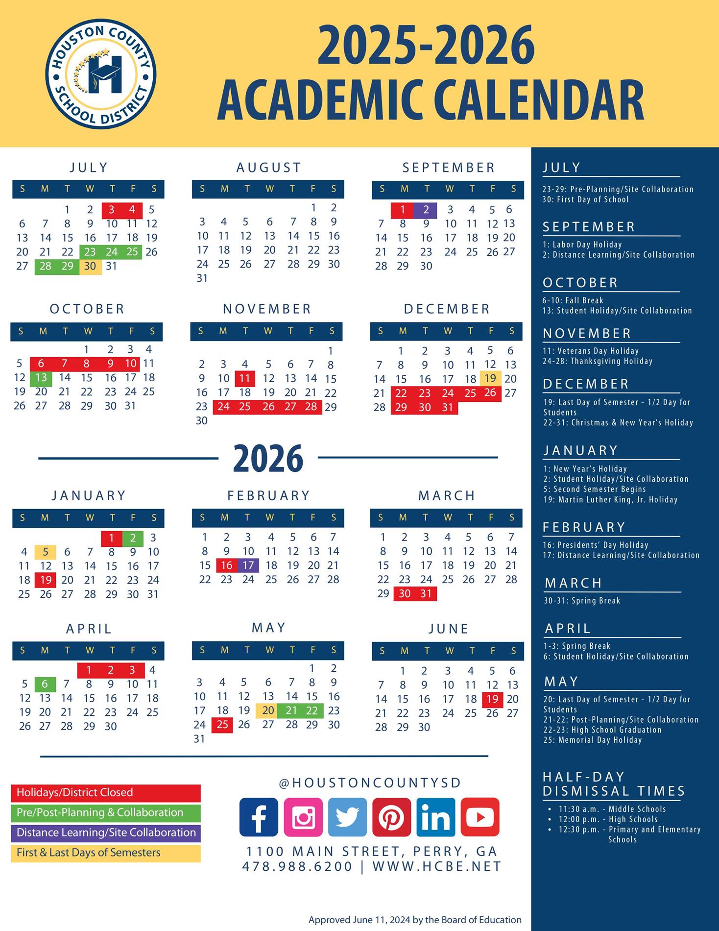 2025-2026 HCBE Calendar 2025-2026 HCBE Calendar