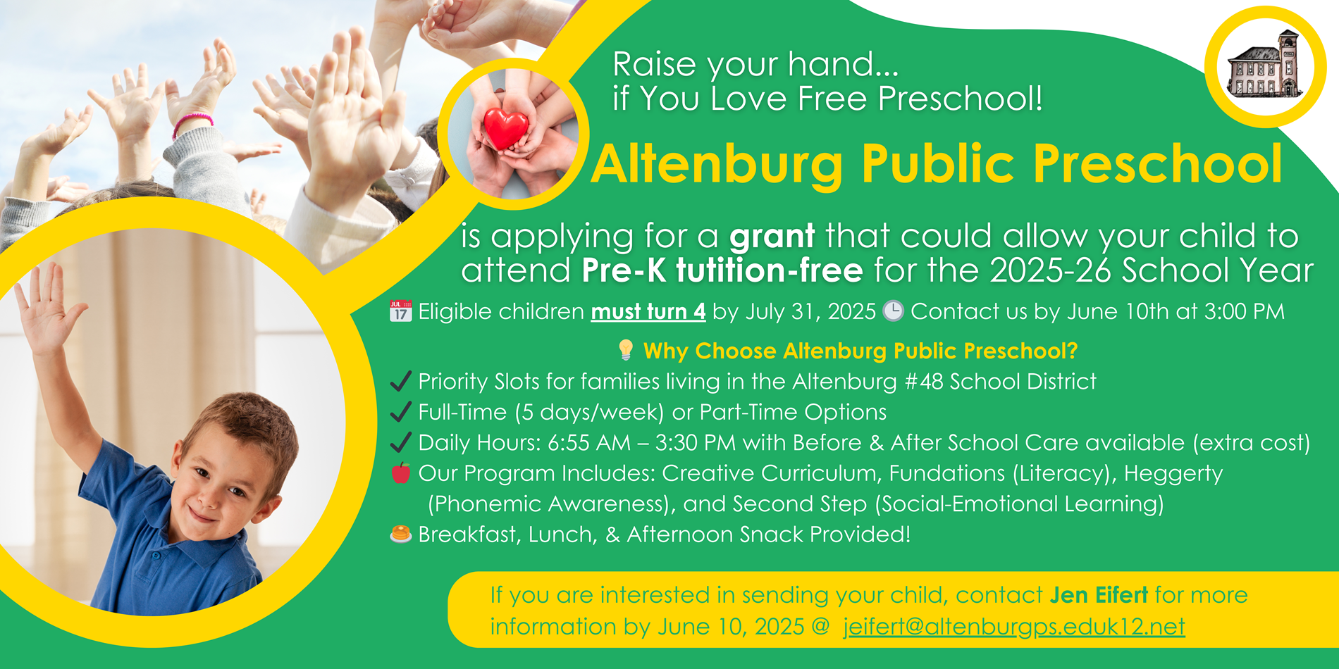 Preschool Enrollment Banner