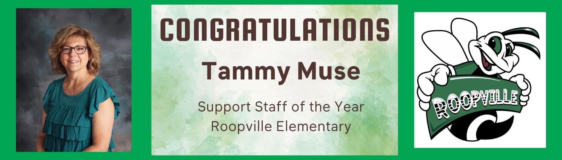 Tammy Muse Support Staff of the Year