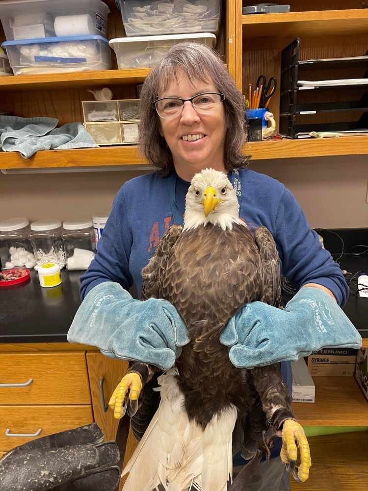 Donna with Eagle