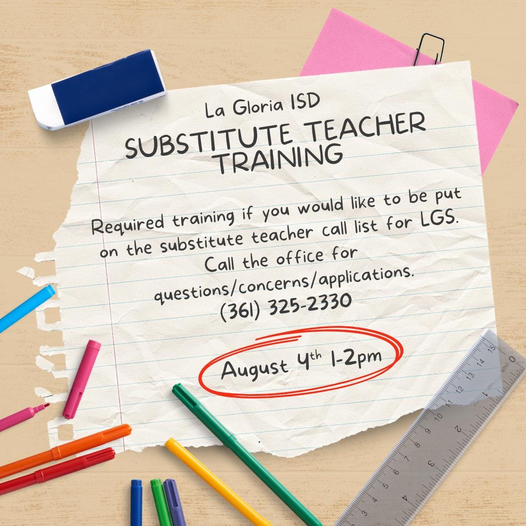 Substitute Training  for anyone looking to be a Substitute Teacher