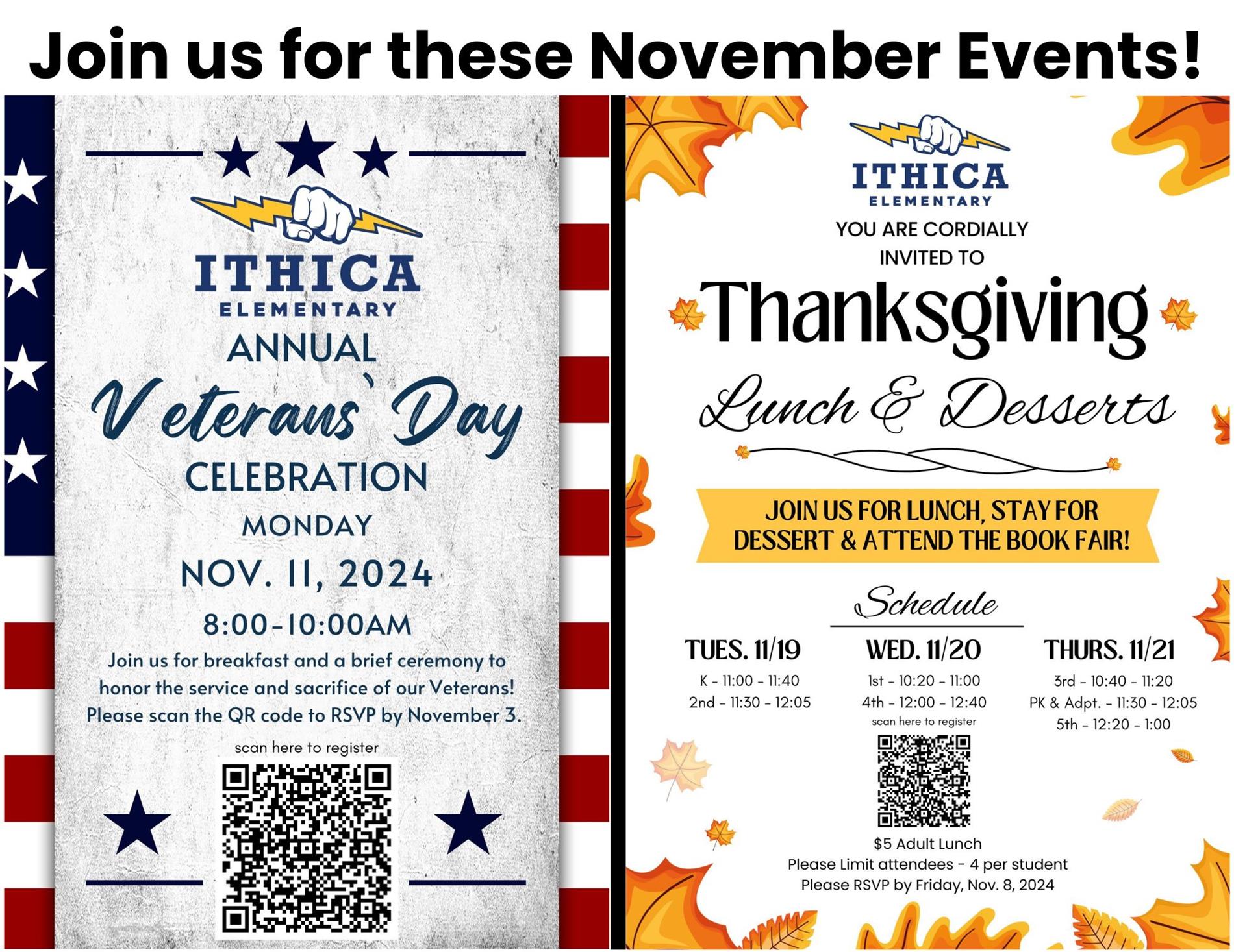 November Events Flyer