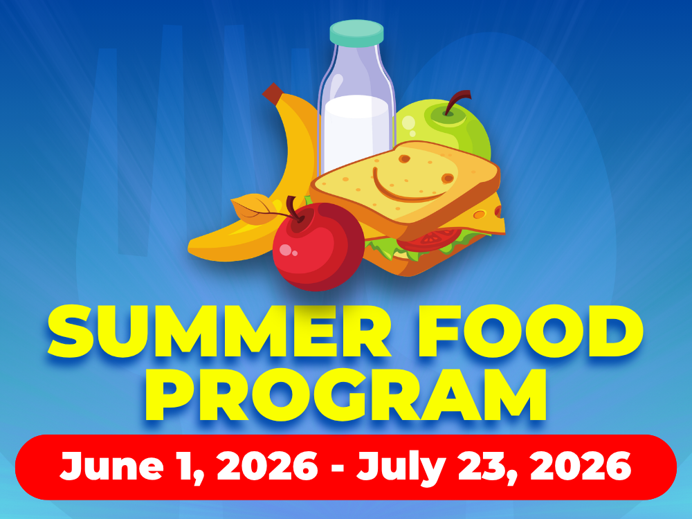 Summer Lunch Program - June 1, 2026 - July 23, 2026
