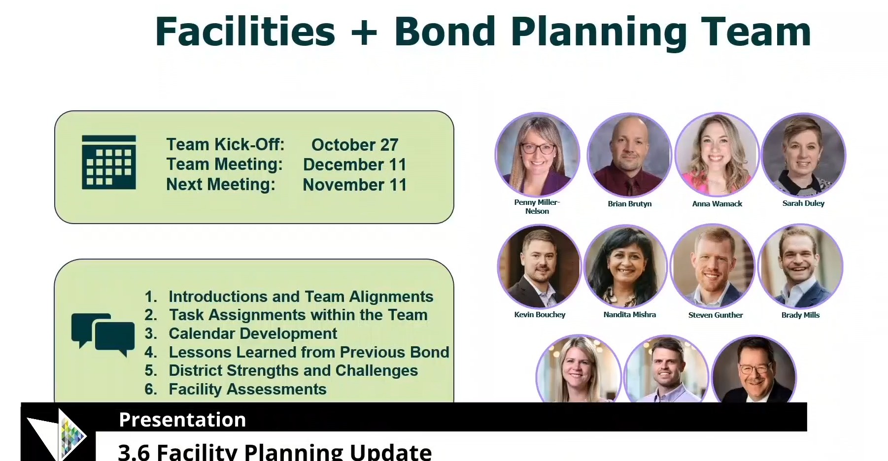 A screengrab of the November 17 2025 MPS Board of Education meeting