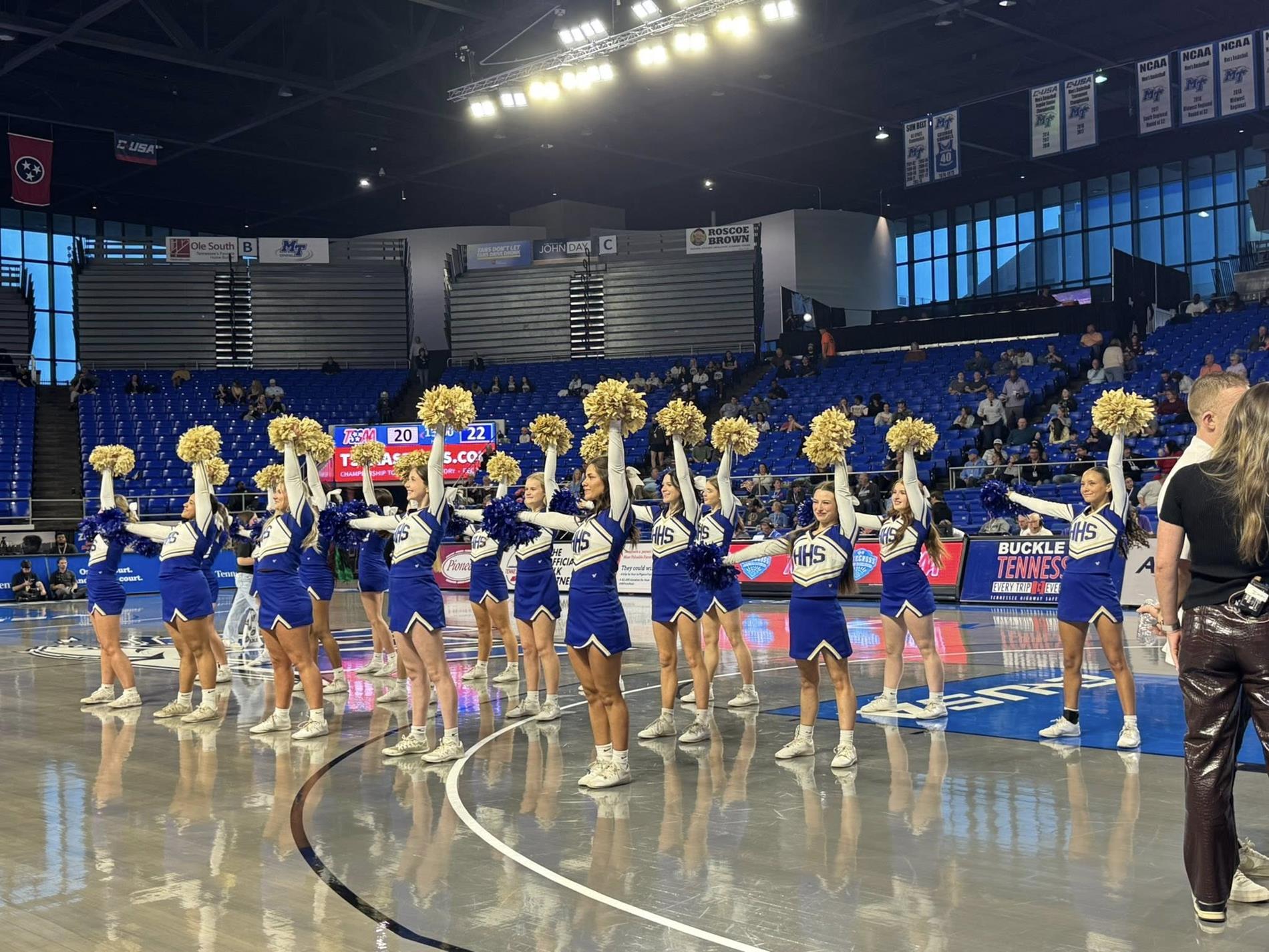 Cheerleaders at State