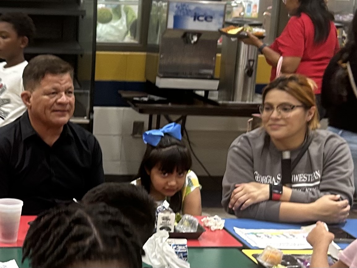 Families from Grandparents day Luncheon