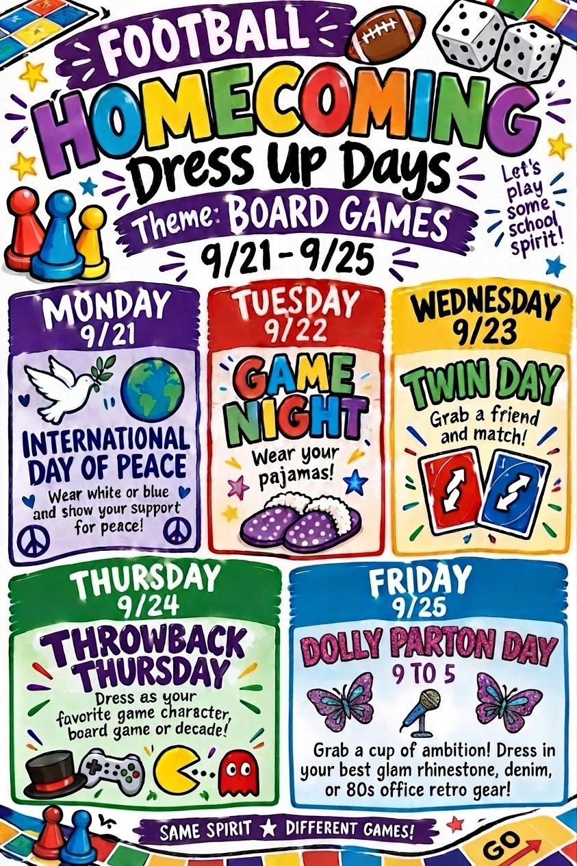 Homecoming Dress Up Days 2026
