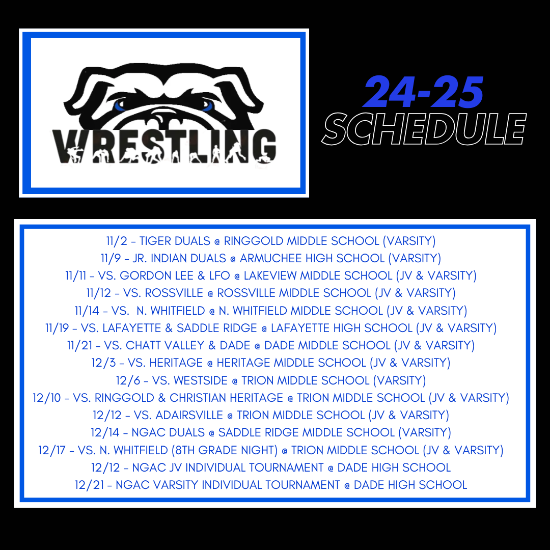 24-25 TMS Wrestling Schedule