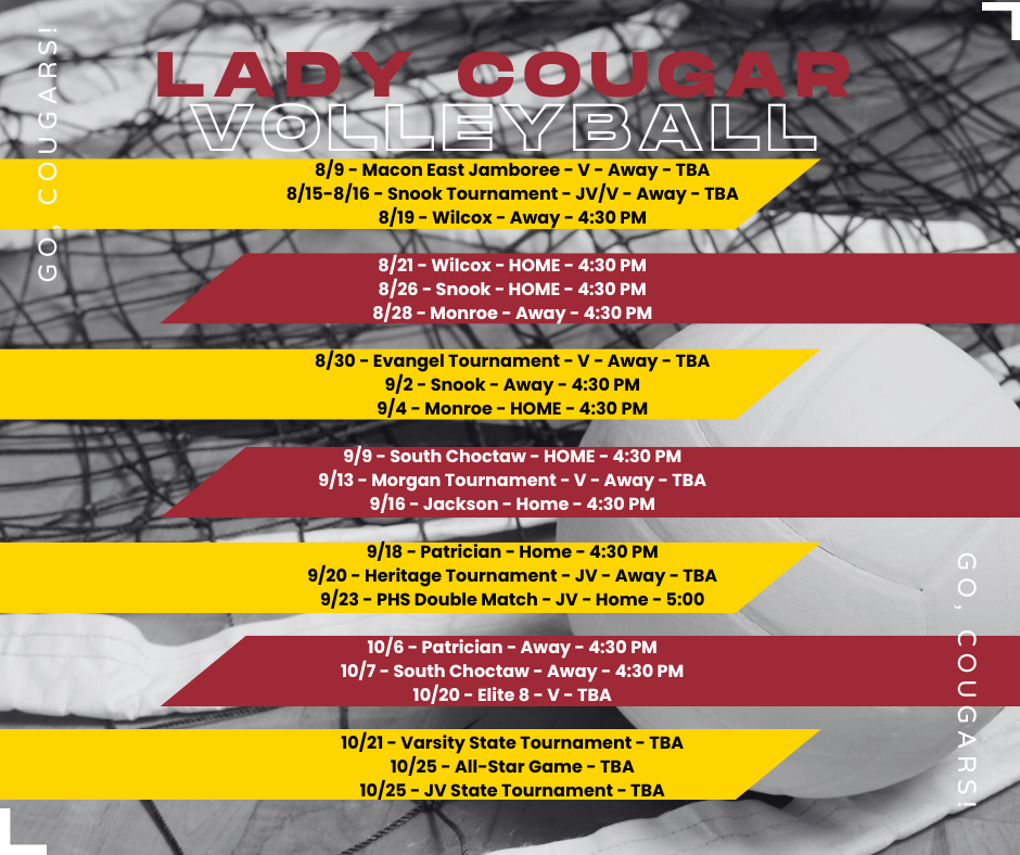 Volleyball Schedule Volleyball Schedule