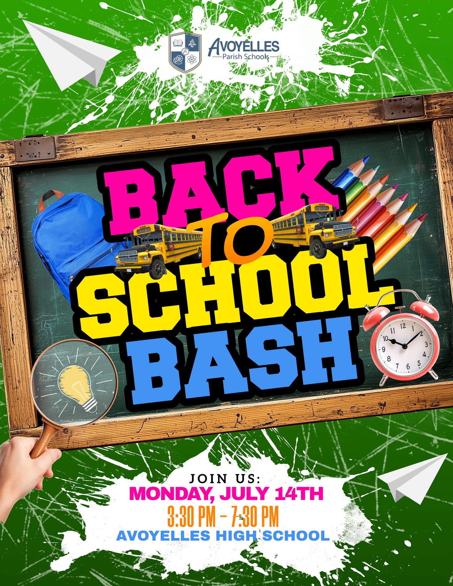2025 Back to School Bash Flyer