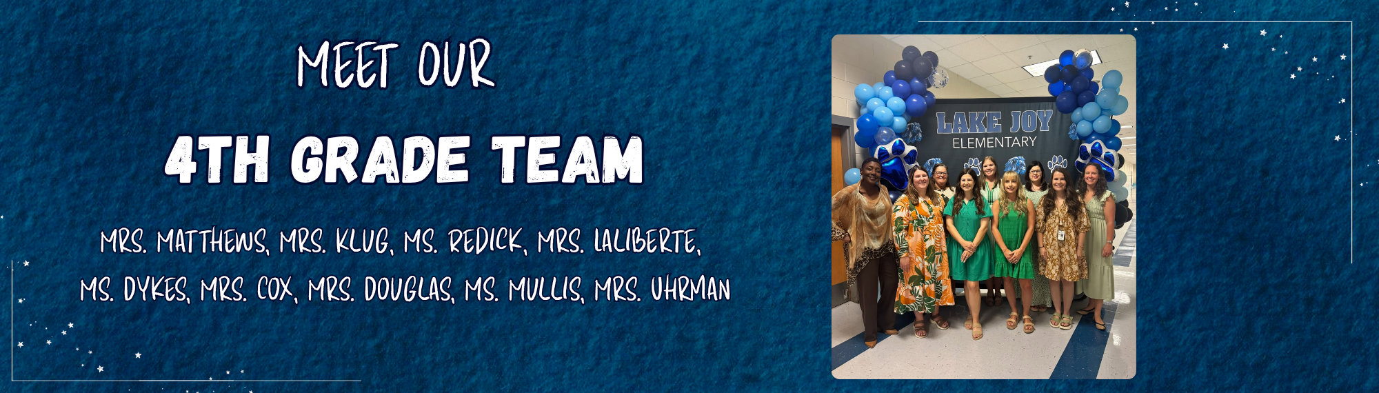 Meet the 4th grade team