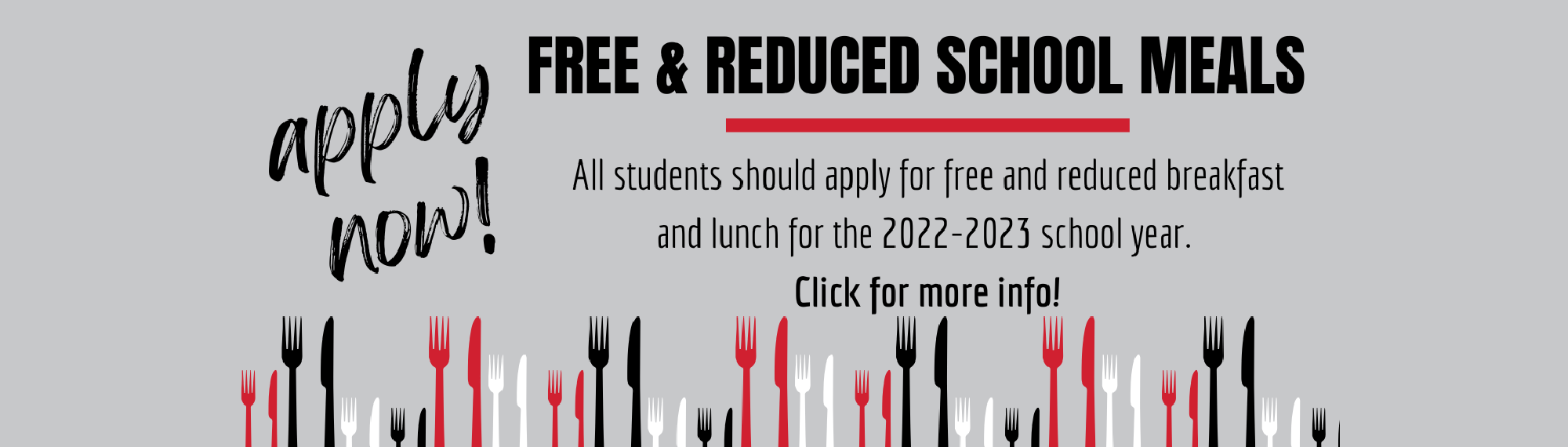 Free and Reduced Lunch application